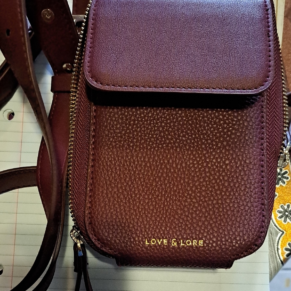 Love & Lore Burgundy Crossbody Bag
